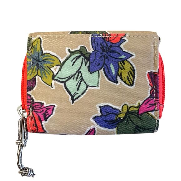 Vera Bradley RFID Lighten Up Card Wallet Case Falling Flowers Retired - Picture 2 of 4